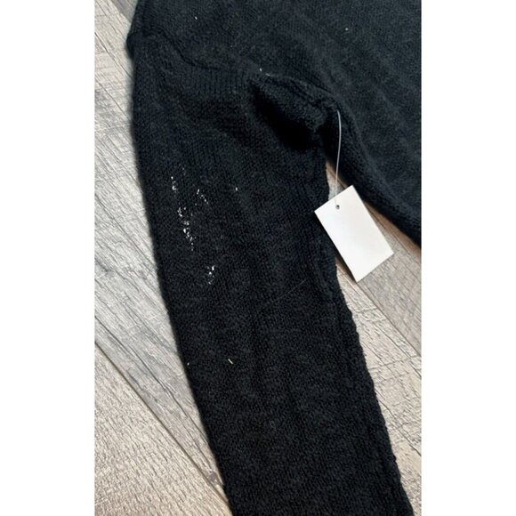 Charlotte Russe Sweater Womens Small Black Patriotic American Flag Long NEW read - Picture 8 of 11